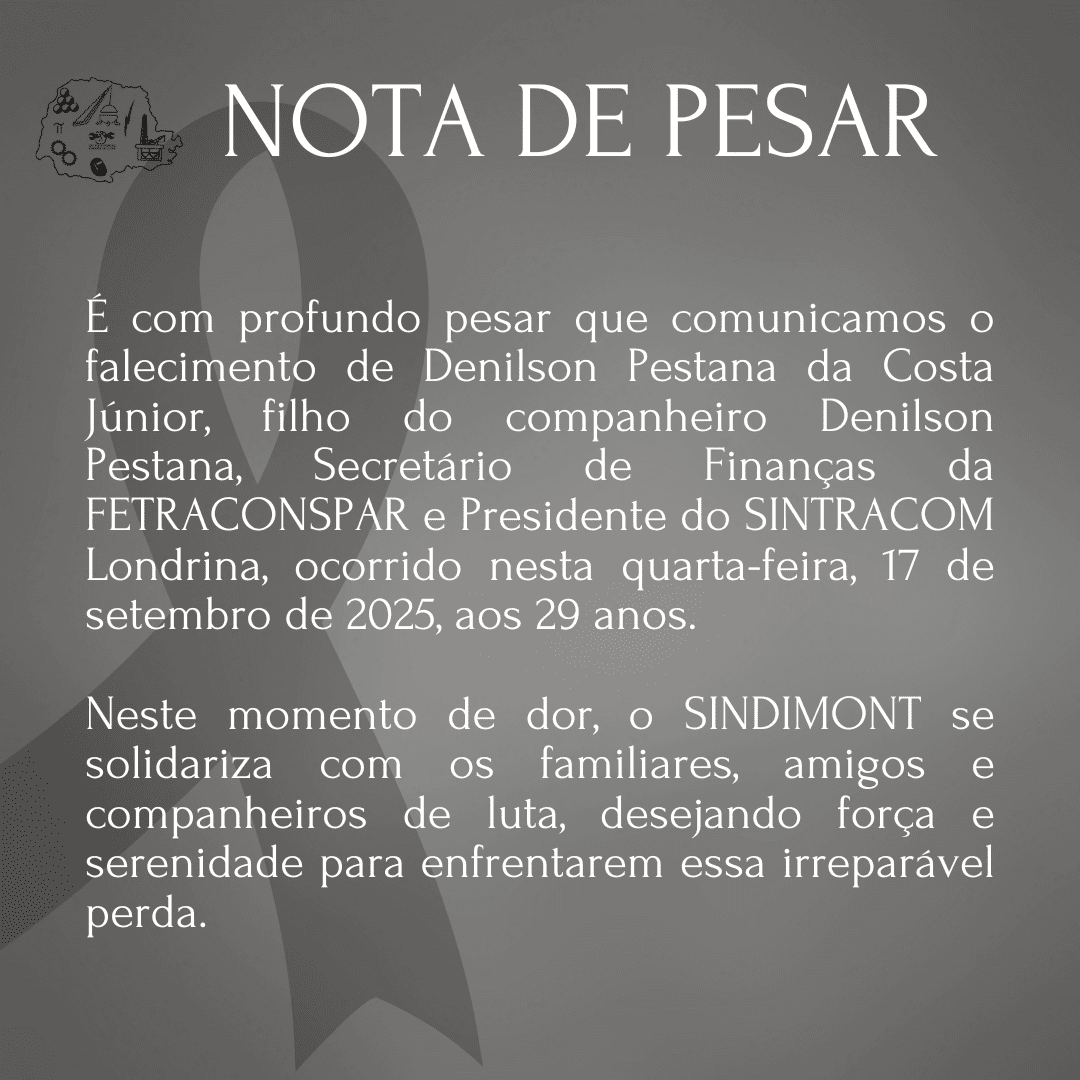 NOTA DE PESAR